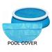 Round Pool Cover 6ft Swimming Pool Cover Fits Diameter Size Above Ground Pool Round Inflatable Pool Cover Frame Pool Covers Protector Waterproof Dustproof Rainproof
