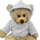 Personlized White Hoodie Tee 16 Teddy Bear Outfit Teddy Bear Clothes Fit 14 - 18 Build-a-Bear Vermont Teddy Bears and Make Your Own Stuffed Animals