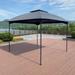 Aukfa 10x10 FT Outdoor Patio Gazebo Canopy Tent with Mosquito Net Steel Frame Gray Grey