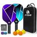 PITENS Pickleball Paddles Set of 2 USAPA Approved Fiberglass Surface Pickleball Set with Pickleball Bag 4 Balls Outdoor Indoor Pickleball Net|Pickleball Rackets for Adults Pickleball Gifts for Women