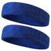 Miyuadkai hair clips Women Absorption And Sweat Wicking Sports Cotton Thick Pile Cloth Wweat Proof Belt accessories Blue