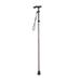 Aluminium Alloy Folding Cane Portable Hand Walking Stick Trekking Hiking Sticks 4 Section Adjustable Canes with Comfortable Handle