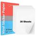 Sticker Paper for Inkjet Printer 30 Sheets Sticker Paper Glossy Waterproof - Size 8.5 x11 A4 - Inkjet & Laser Printer