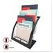 Deflecto 3-Tier Literature Holder Leaflet Size 11.25w x 6.94d x 13.31h Black (693704)