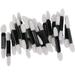 Makeup part50pcs Disposable Double Ended Sponge Eye Shadow Applicators Dual Sided Eyeshadow Brush Sponge Tipped Oval Makeup Applicator Black Handle