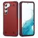 Mantto Case for Samsung Galaxy A14 5G 6.6 inch Shock Resistant Dual Layer Hybrid Hard PC Soft TPU Rubber Rugged Durable Light Weight Slim Protective Drop Protection Cell Phone Case Red