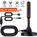 OUSITAID TV Antenna for Digital TV Indoor 120+ Miles Range HDTV Antenna Digital Indoor HDTV Antenna with Switch Amplifier Signal Booster 16FT Cable