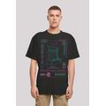 T-Shirt F4NT4STIC "Arcade attack Retro Gaming SEVENSQUARED" Gr. S, schwarz Herren Shirts T-Shirts