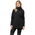 Funktionsjacke JACK WOLFSKIN "WINDHAIN COAT W" Gr. XXL, schwarz (black) Damen Jacken Sportjacken