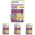 tetesept Glucosamin 1200 - Ergänzungspräparat mit Glucosamin und hochdosiertem Vitamin D3 & C - für gesunde Knochen und Knorpel - 1 x 30 Tabletten (Nahrungsergänzungsmittel) (Packung mit 4)
