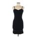 Fashion Nova Casual Dress - Mini Sweetheart Sleeveless: Black Solid Dresses - Women's Size Medium