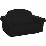 Posh Creations Sleeper Sofa Faux Fur in Black | 15 H x 23.5 W x 16.5 D in | Wayfair YCSM-CF001