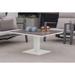 Kettler USA Adjustable Height 36" x 36" Outdoor Dining Table w/ Ceramic Top in White | 29 H x 37 W x 37 D in | Wayfair 2082-205K1