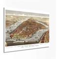 Breakwater Bay Vintage 1876 New York City Poster - NYC Map Wall A 1876 New York City Poster - Picture Frame Graphic Art Paper in White | Wayfair