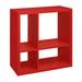 Isabelle & Max™ Naropa 29.88" H x 28.38" W Manufactu Wood Cube Unit Bookcase Wood in Red | 29.88 H x 28.38 W x 13.75 D in | Wayfair