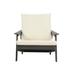 Latitude Run® Eddica Outdoor Lounge Chair Plastic in Gray/White | 35.8 H x 37 W x 29.53 D in | Wayfair 6B38E02A61B7401D85AF2340D6F44869