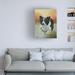 Winston Porter Animals Border Collie In Winter Landscape On Canvas Print Metal in Brown | 32 H x 24 W x 2 D in | Wayfair