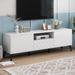 Latitude Run® Jaquail 66.9" W Storage Credenza Wood in White | 21.7 H x 66.9 W x 15.6 D in | Wayfair A90EC94772A747B8BF89893521F9E445