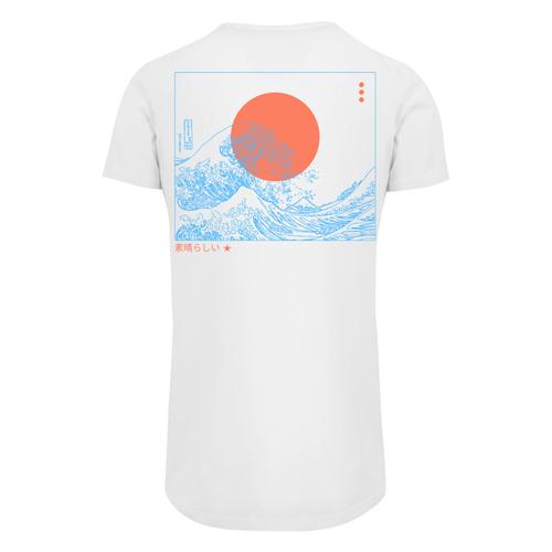 „T-Shirt F4NT4STIC „“PLUS SIZE Kanagawa Welle““ Gr. 3XL, weiß Herren Shirts T-Shirts Print“