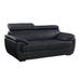 Riverside Luxury Leather/Match Upholstered Living Room Loveseat