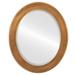 OVALCREST by The OVALCREST Mirror Store Cafe Framed Oval Mirror in Sunset Gold 28x40