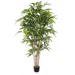 HOMLUX Artificial Bamboo Tree Dark Green with Plastic Nursery Pot 6ft