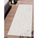 Well Woven Indoor/Outdoor Runner Rug 2 3 x 7 3 Mali Ivory Moroccan Tribal