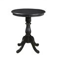 Carolina Chair & Table Fairview Round Pedestal Bar Table Antique Black - 30 in.