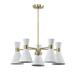 Warehouse of Tiffany Mariet 25 Inch Modern Geometric Chandelier 5 Light