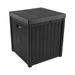 Black 50 Gallon Large Resin Deck Box Outdoor Storage Boxes