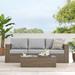 Modway Convene Outdoor Patio Outdoor Patio 2-Piece Furniture Set in Cappuccino Gray