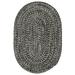 Porch & Den Rockspring Braided Polypropylene Indoor/ Outdoor Oval Rug Black 3 6 x5 6 4 x 6 Outdoor Indoor Oval