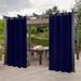 DCP Outdoor Thermal Grommet Blackout Curtain Single Curtain Panel Navy Navy - 50 W x 108 L