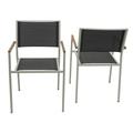 Carolina Chair & Table Portside Patio Chair Set of 2 Black