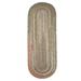 Rhody Rug Charisma Indoor/ Outdoor Braided Area Rug Sapphire 2 x 8 Runner Synthetic Nylon Polypropylene 8 Runner Outdoor Indoor Ivory Oval