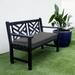 Mozaic Humble + Haute Outdura Solid Indoor/Outdoor Round-front Bench Cushion 60 in x 19 in x 2 in - ETC Steel