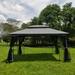 Outdoor Patio Gazebo Canopy Tent with Double Roof And Mosquito Net