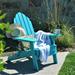 New Tradition Folding Adirondack Chair by ResinTeak Blue