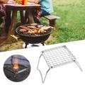 marioyuzhang for Grill Portable Outdoor Picnics Grill Camping Barbeque Folding Cooking Camping & Hiking Outdoor Baking Tray Holder