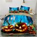 Halloween Pumpkin Monster Single Double King Size Duvet Cover Bedding Set