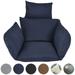 TOPCHANCES Hanging Chair Cushions for Egg Chair Patio Chair Cushion Washable Swing Chair Cushion Garden Hanging Basket Chair Seat Pad (Navy Blue)