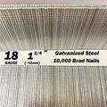 10 000 Galvanized Steel 18 Gauge 18Ga 1 1/4 32mm Brad Nails F32 18G 1 1/4 Inch Long Brads 1 1/4 inch Collated Brad Nails