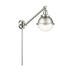 Innovations Lighting Hampden - 1 Light 7 - Swing Arm - Plug In or Hardwired Clear/Brushed Satin Nickel