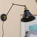 Carben Black Wall Sconce Plug-in or Hardwire Lamp Adjustable Lighting