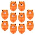 Plug Holder Power Plug Hook Cartoon Multipurpose Bear Plug Storage Hook Plug Cable Holders Plug Hooks for Bathroom Office Entryway Orange