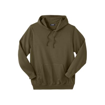 Men's Big & Tall Ultra-Comfort Fleece Pullover by KingSize in Deep Olive (Size 3XL)