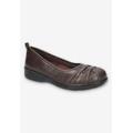 Women's Haley Casual Flat by Easy Street in Brown (Size 8 1/2 M)