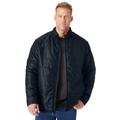 Men's Big & Tall Packable puffer jacket by KingSize in Black (Size 5XL)