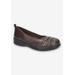 Women's Haley Casual Flat by Easy Street in Brown (Size 7 M)