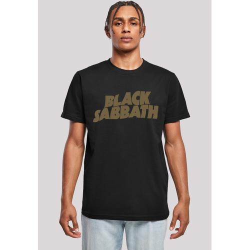 „T-Shirt F4NT4STIC „“Black Sabbath Metal Band US Tour 1978 Black Zip““ Gr. S, schwarz Herren Shirts T-Shirts Print“